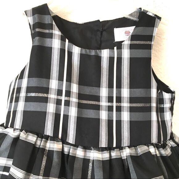 Marmellata Classic plaid tiered dress size 4T - Picture 3 of 9